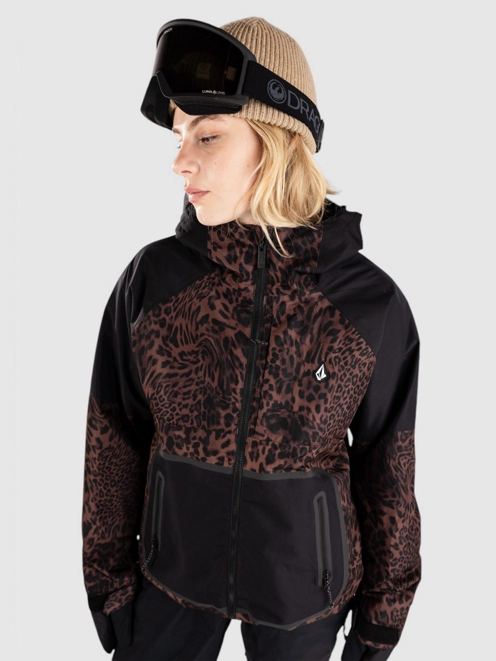 Volcom Revna 20K Shell Jacket leopard