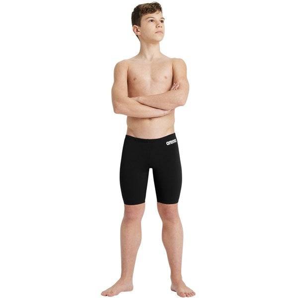 Køb Arena Team Swim Jammer Lange Badeshorts Solid Black-White