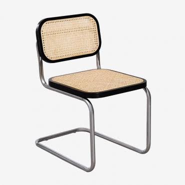 Dining Chairs Rattan Tento Grey Brass