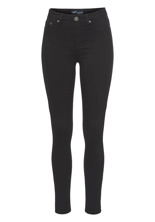 Arizona Skinny-fit-Jeans »Ultra Stretch«, extra-eng geschnittene Beinform,  modische Used-Waschung
