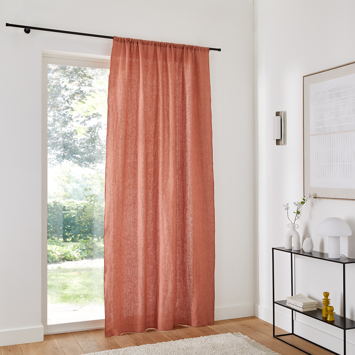 LA REDOUTE INTERIEURS<br>Painel de cortina em linho lavado, Onega