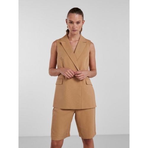 Pieces - 17133310 TALLY VEST-INDIAN TAN Marrón