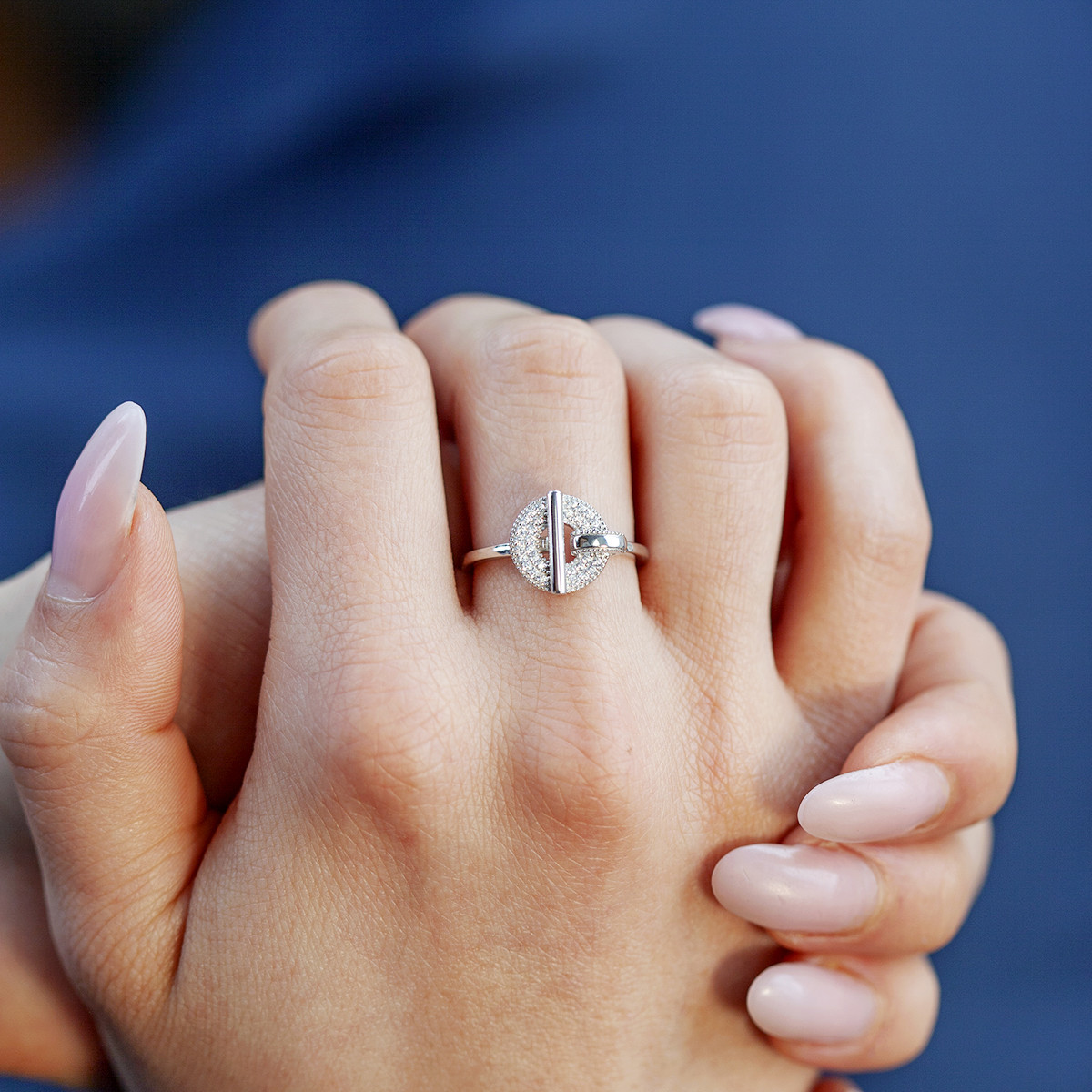 Bague argent 925 zirconias