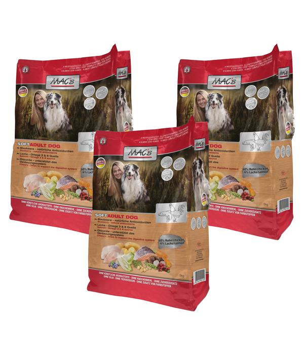 MAC's DOG Trockenfutter für Hunde Soft Adult,