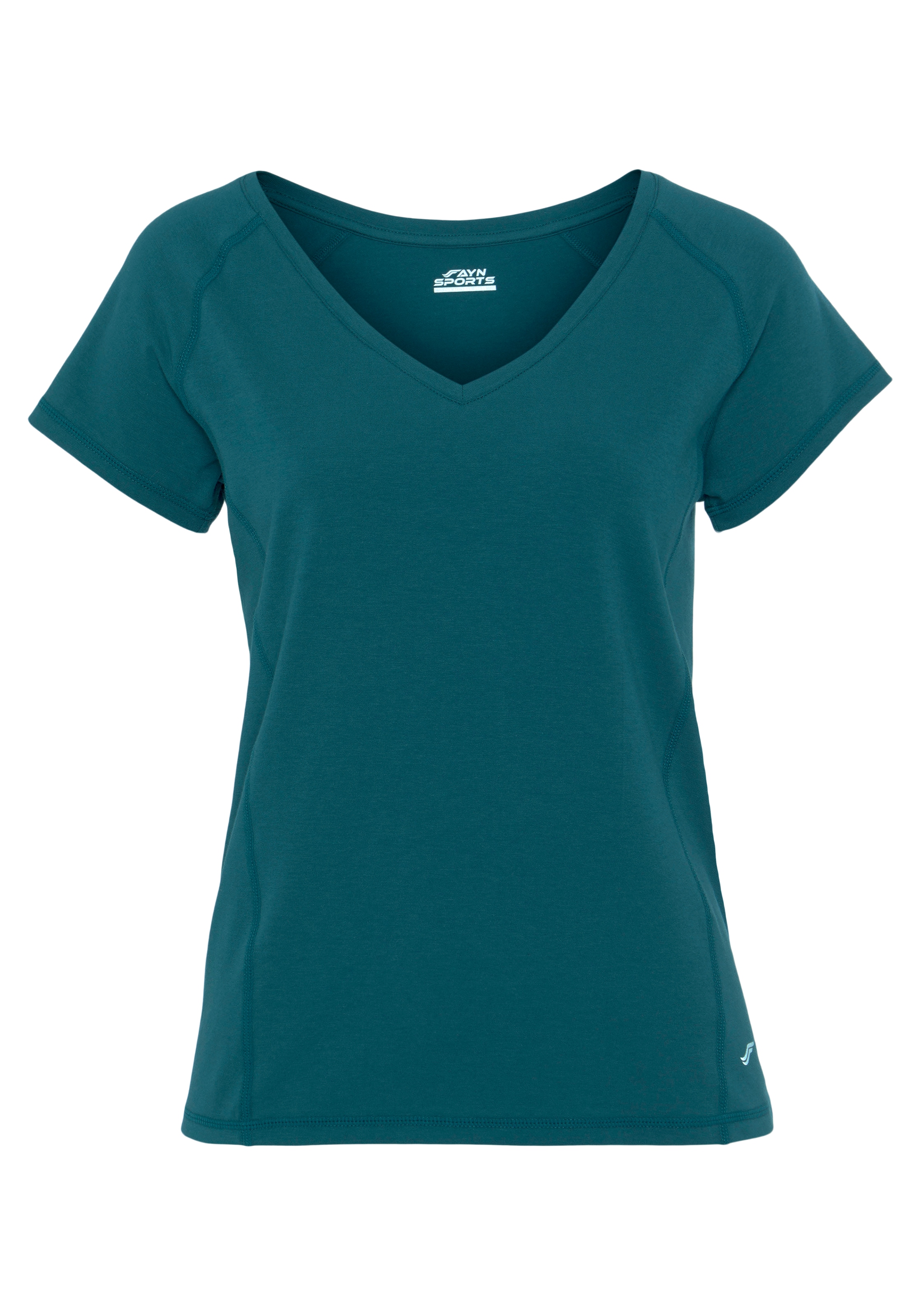 FAYN SPORTS Funktionsshirt »Double Pack Essential«, 2 Stk. Kurzarm,  lockere Passform,  unifarben,  V-Ausschnitt