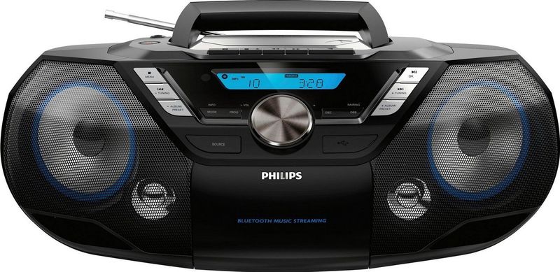 Philips - AZB798BT/12 - CD-Soundmachine - Zwart - Draadloos Streamen via Bluetooth