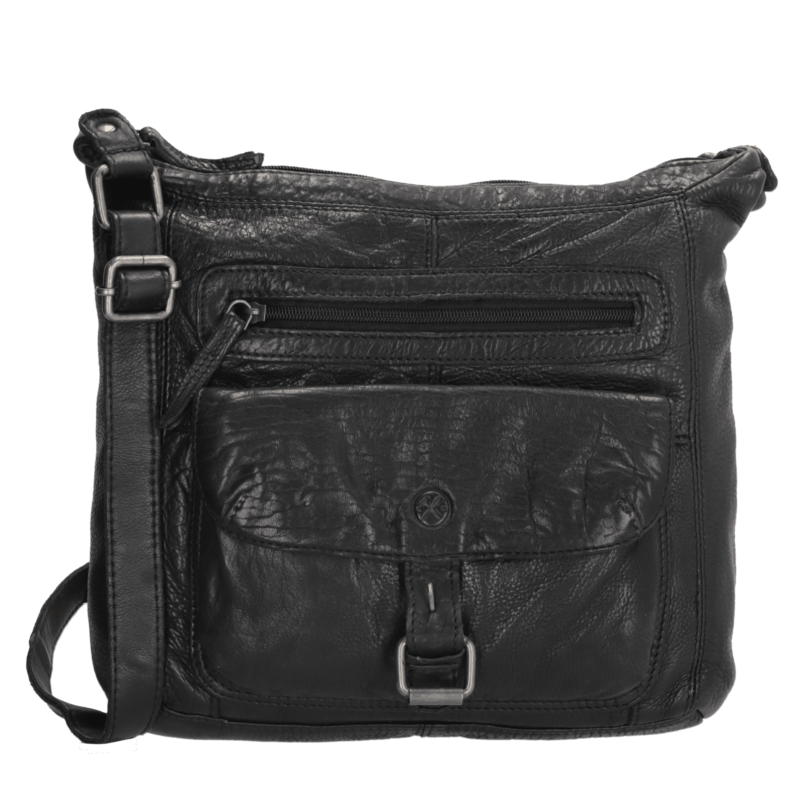 Hide & Stitches Paint Rock Schoudertas Zwart