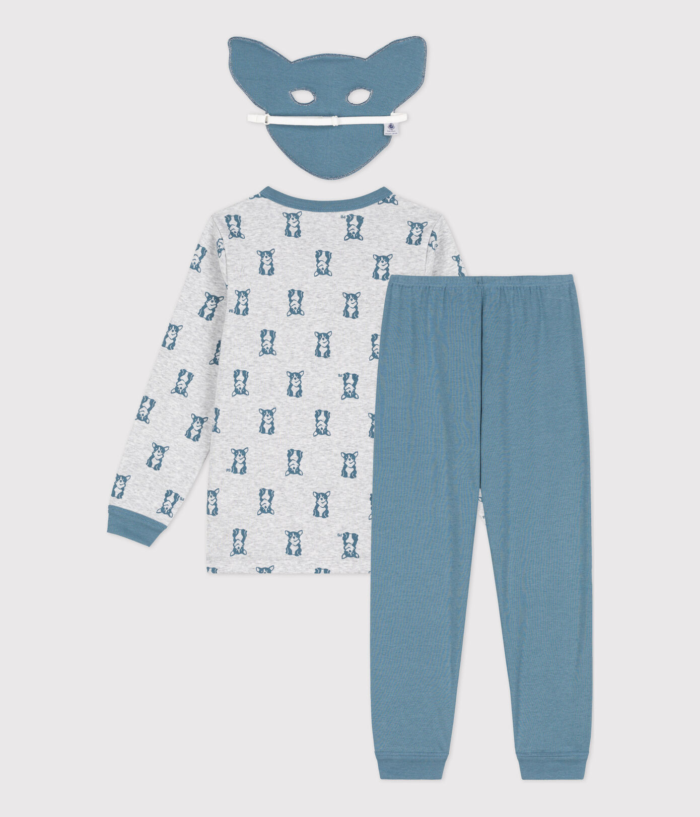 Pyjama chien avec masque petite fille/petit garçon en coton