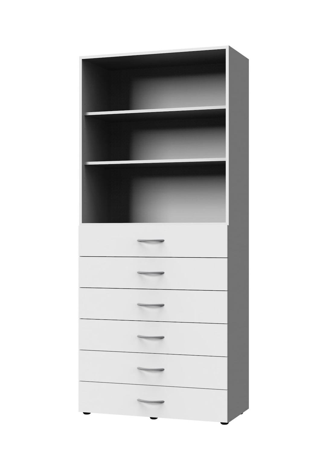 Regal MULTI RAUM KONZEPT 80 x 185 x 40 cm Alpinweiß