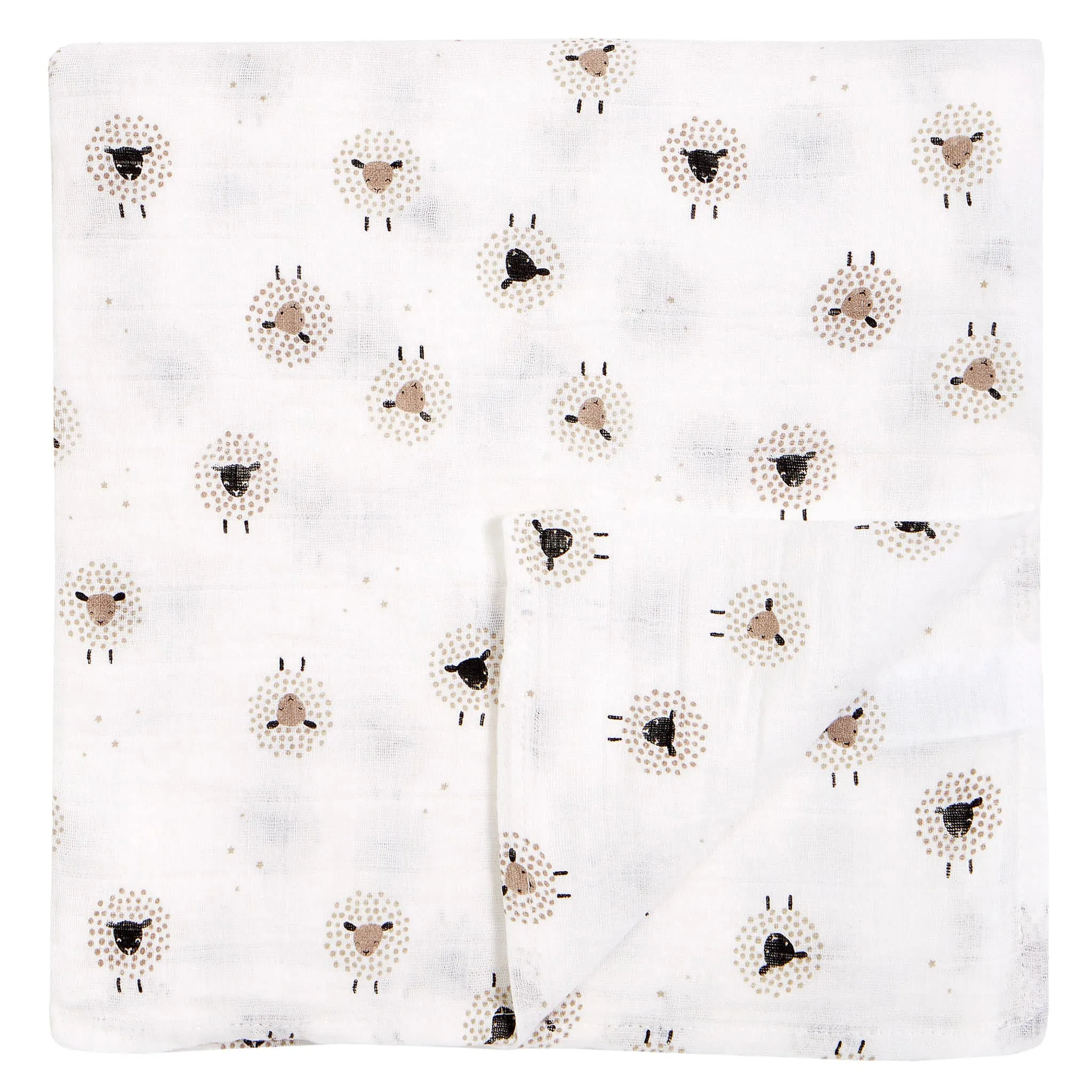 Petit Lem Ensemble de 2 Mousselines Moutons
