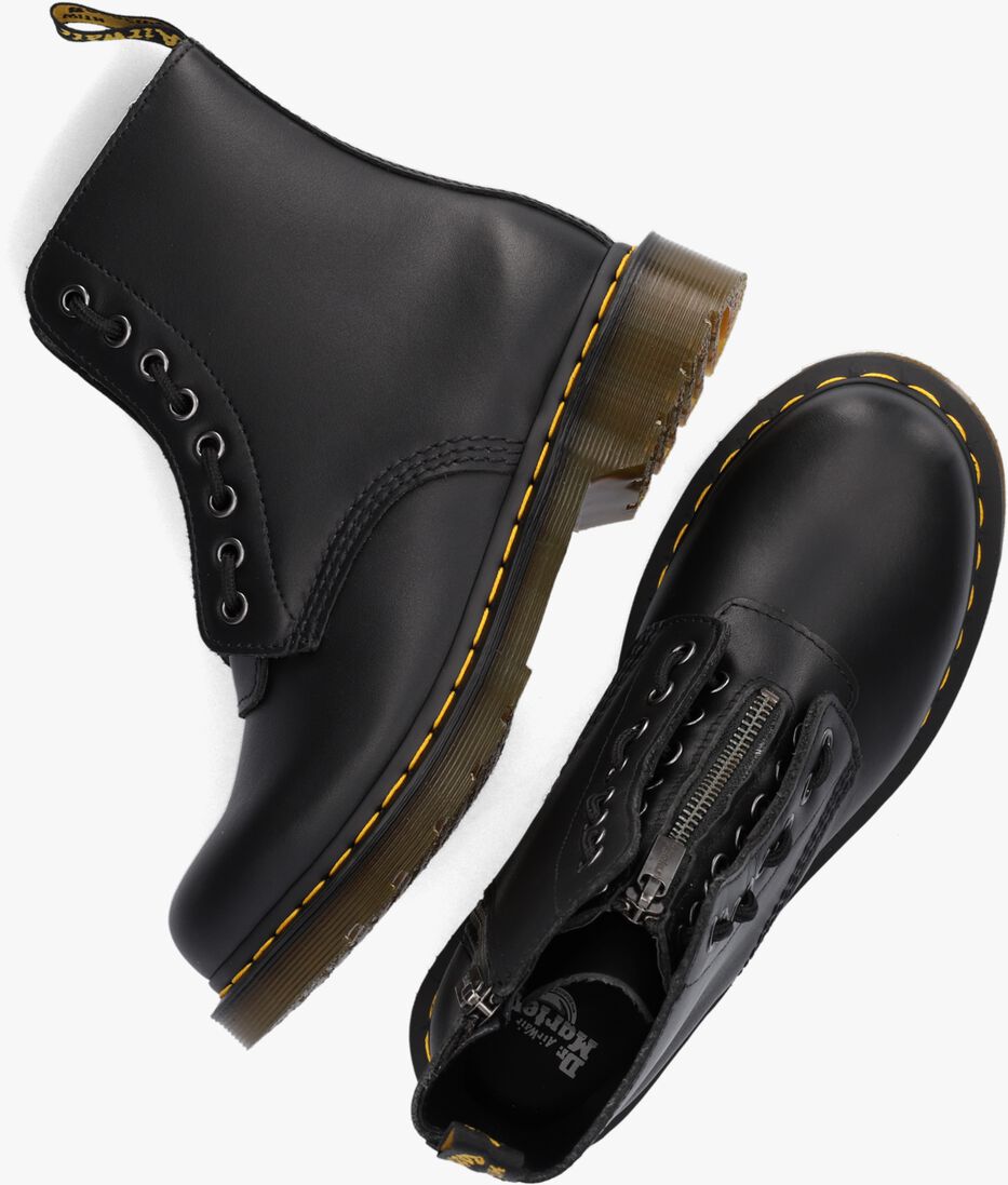 DR MARTENS zwarte dr martens veterboots 1460 pascal front zip