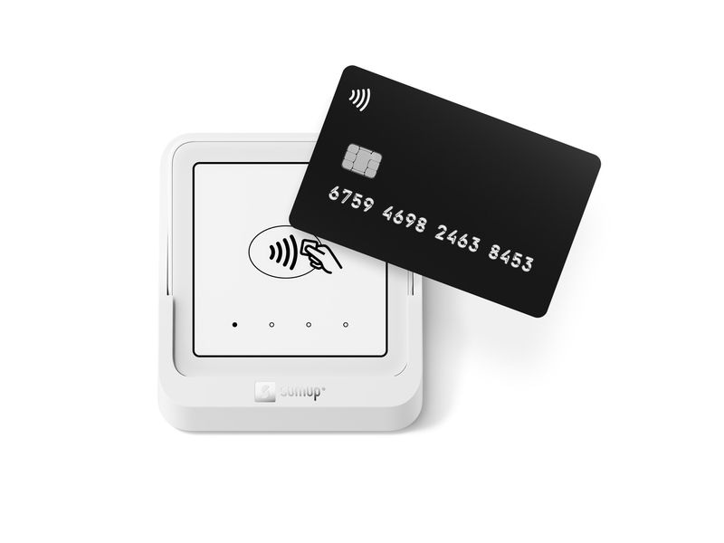 SumUp Kartenlesegerät und Ladestation Solo Kartenterminal mit Touchscreen