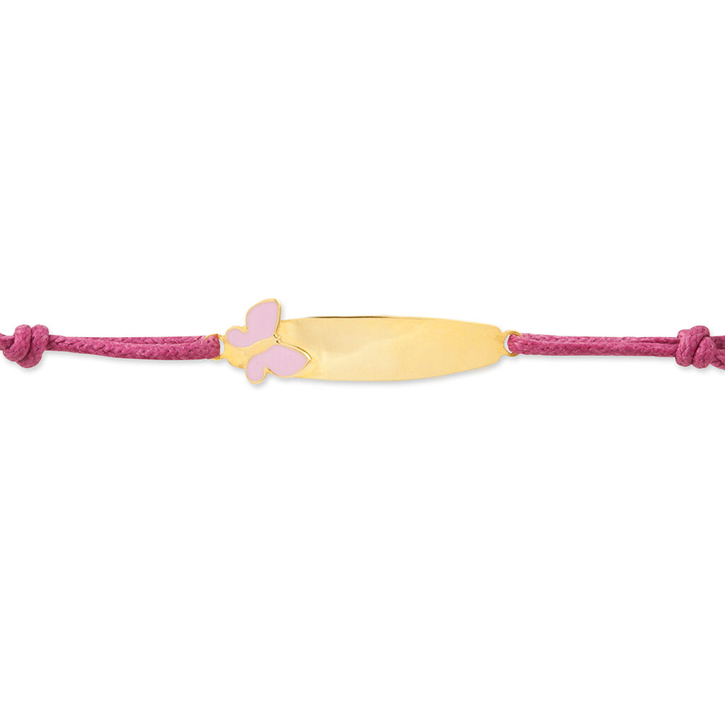 Bracelet Identité Helee Papillon Or Jaune