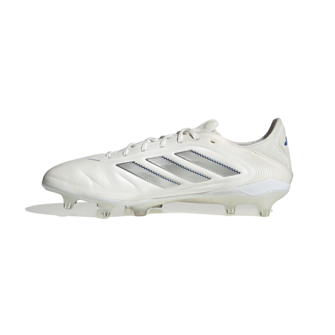 Adidas Copa Pure III Elite Gras Voetbalschoenen (FG) Wit Zilver Blauw