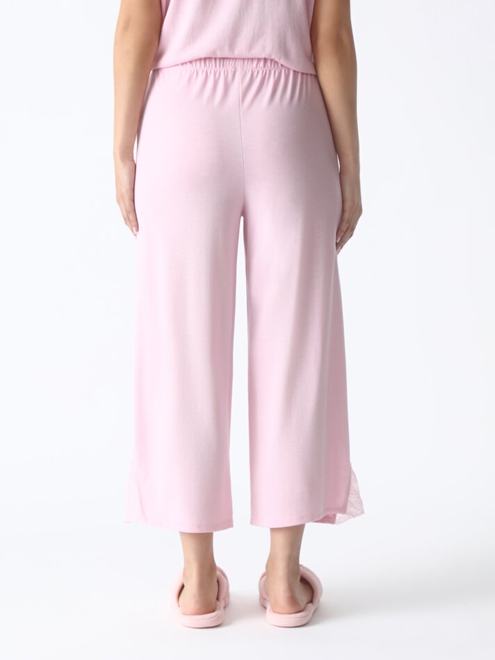 Calça de pijama de renda - Rosa