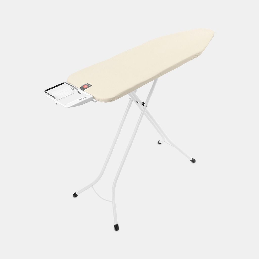 Strijkplank B, 124x38 cm, strijkerhouder 347764 - Ecru