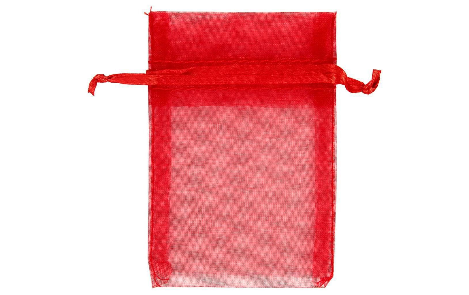 Organzabeutel Organza 7 x 10 cm 10 Stück, RotOrganzasäckchen