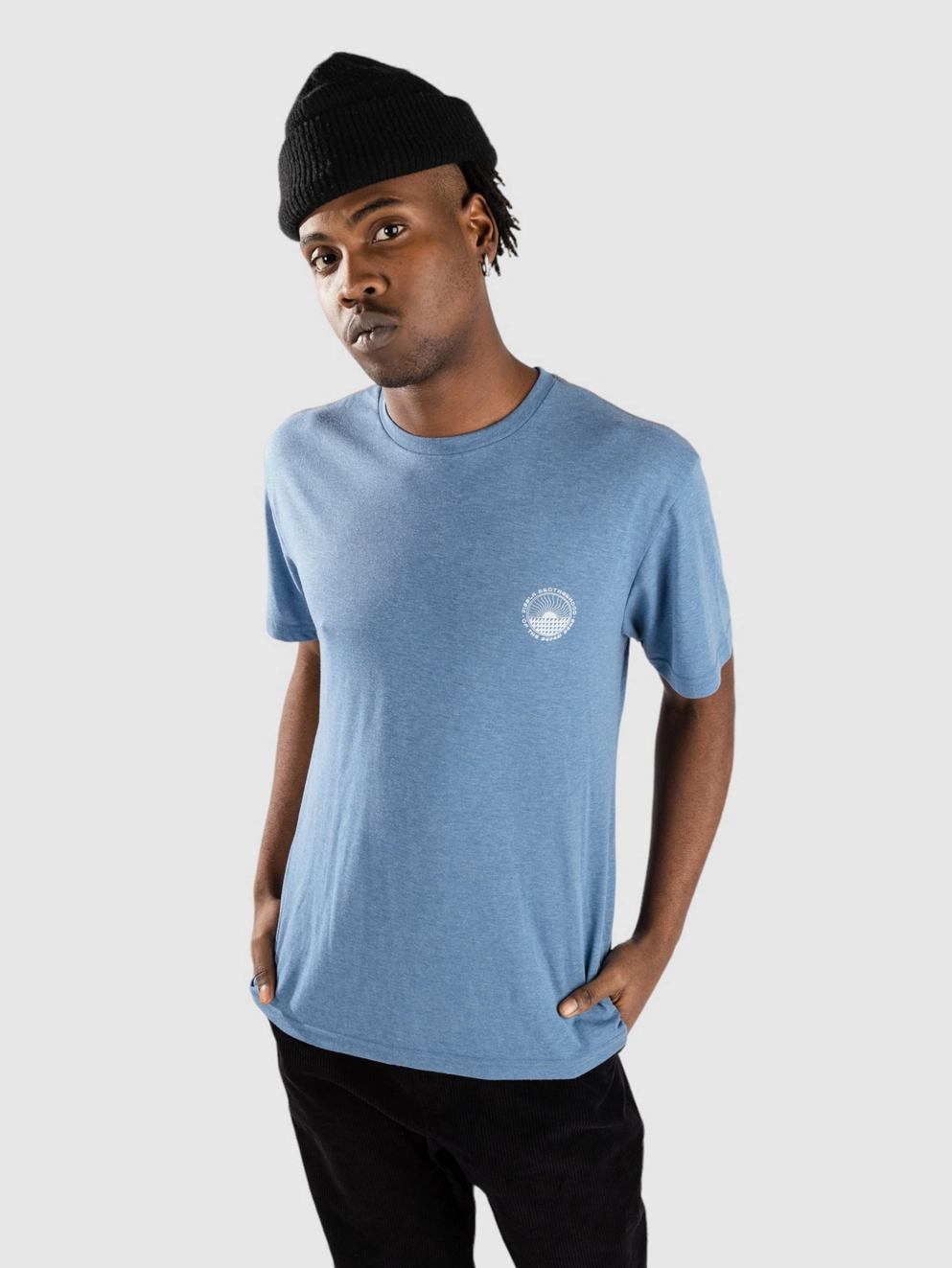 Vissla Surf Check Comp Lite Eco Performance T-Shirt harbor blue heather