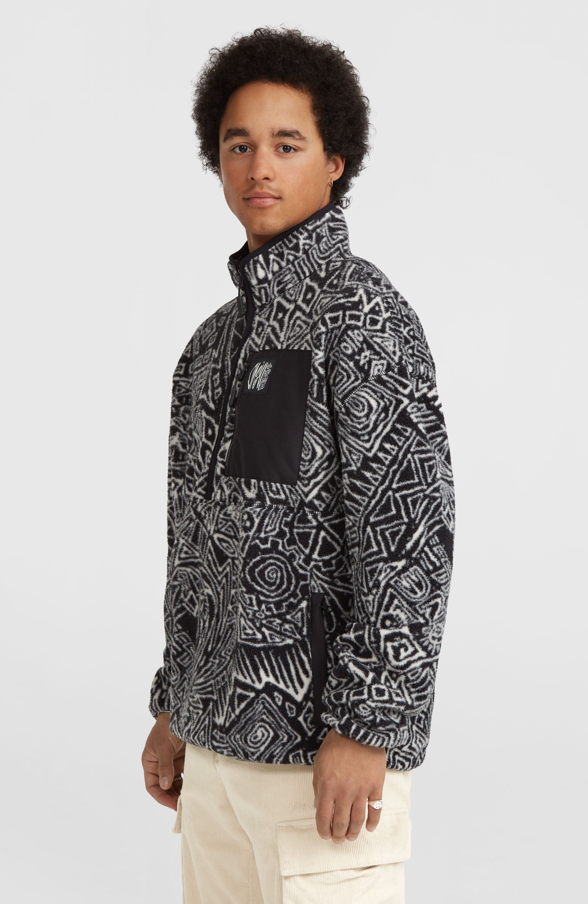 Surf Heroes High-Pile fleecetrui met halve rits