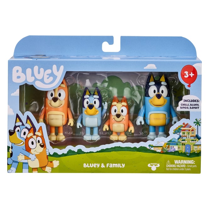 Bluey - Figuren 4er Pack - Familie