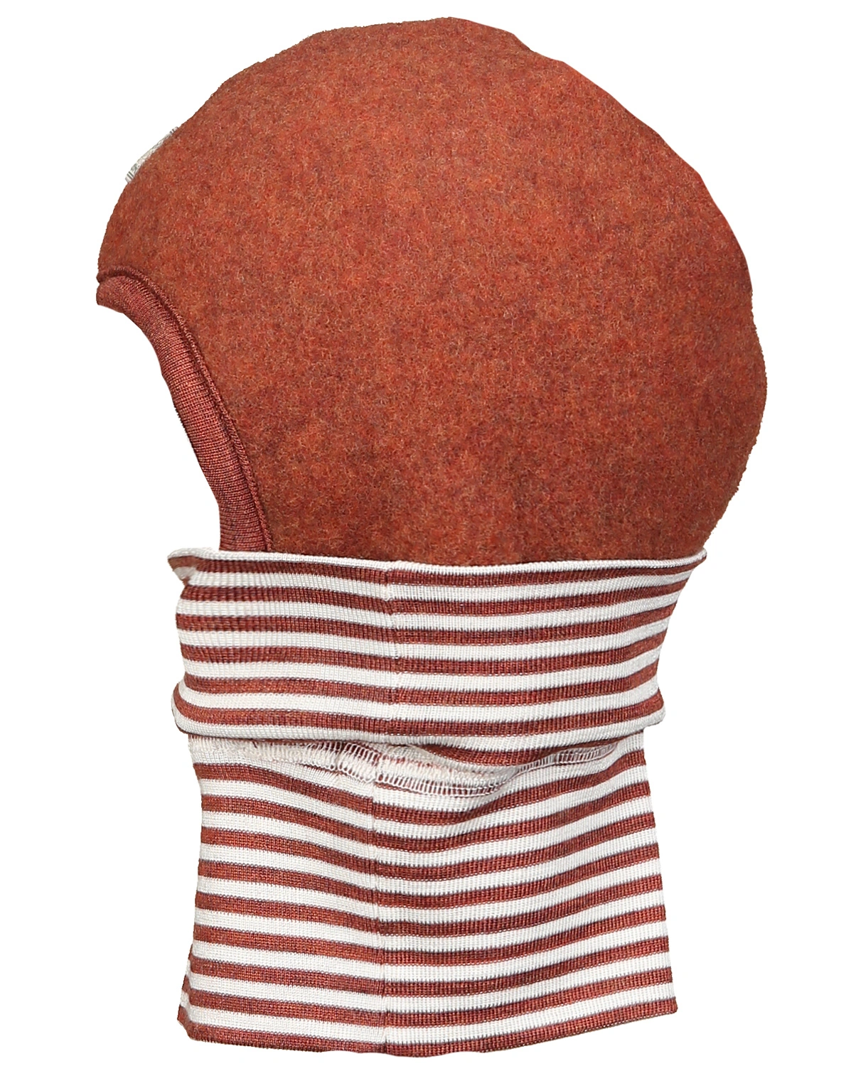 Schlupfmütze SCHLÜPFLI WOLLFLEECE in red wood