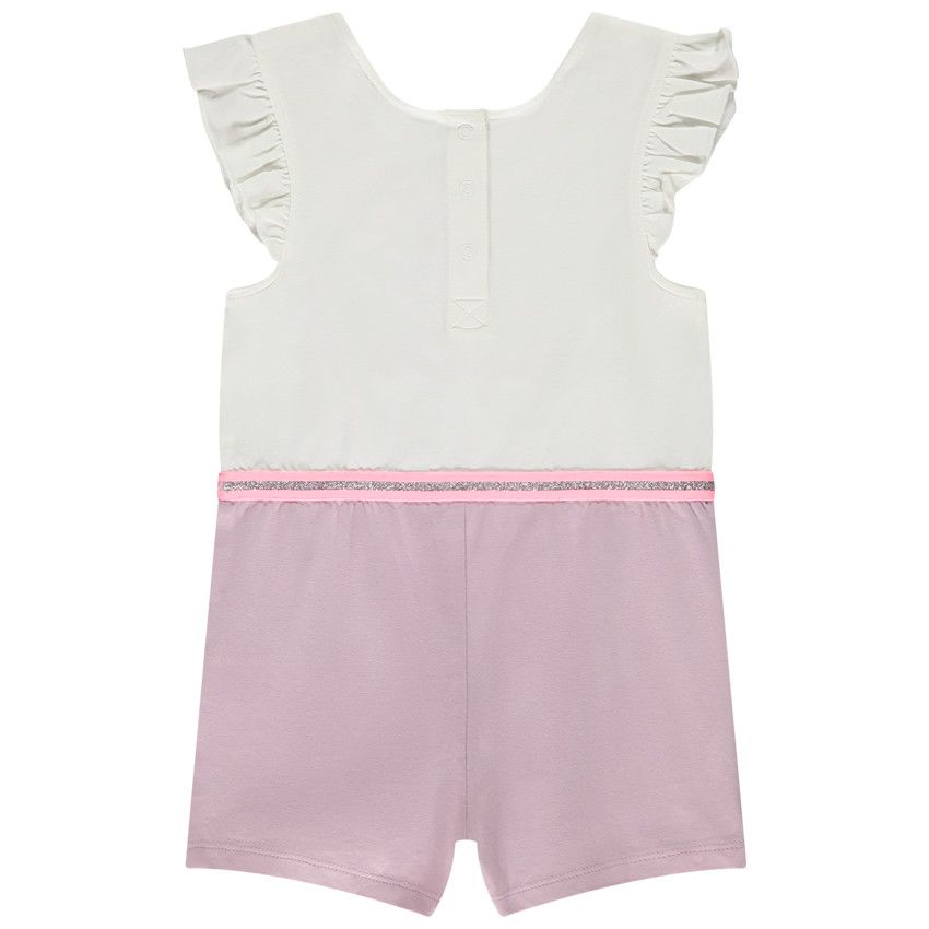 Combinaison courte effet 2 en 1 Minnie Disney pour bébé fille - Rose
