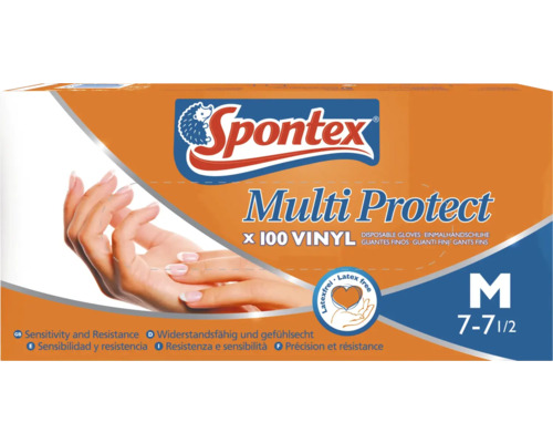 Spontex Wegwerphandschoenen Multi Protect Wit 100-pack Maat 7-7,5