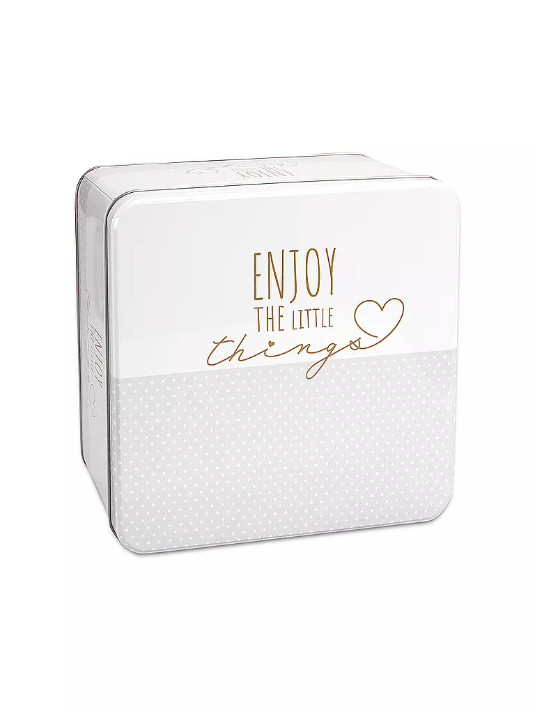STAEDTER Gebäckdose ENJOY THE LITTLE THINGS 21x21cm Creme  creme
