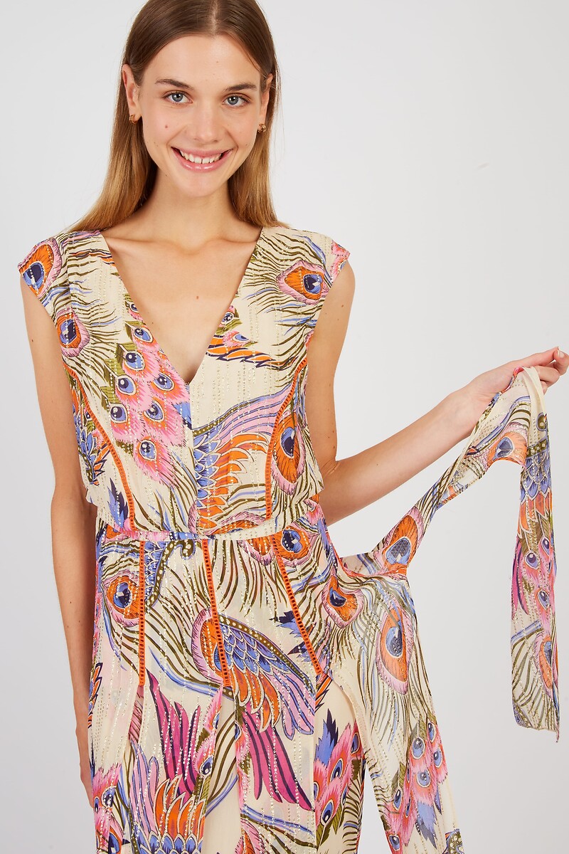DERHY<br>Vestido longo PAINÉIS