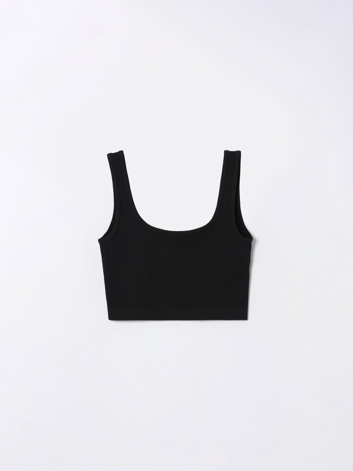 Top sem costura - Preto