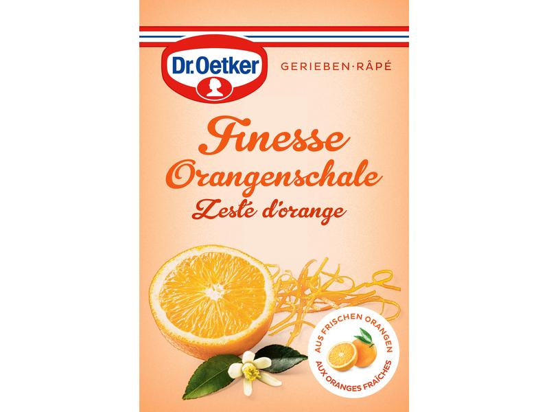 Dr.Oetker Finesse Geriebene Orangenschale 18 g Abgeriebene Orangenschalen für ein fruchtiges Aroma