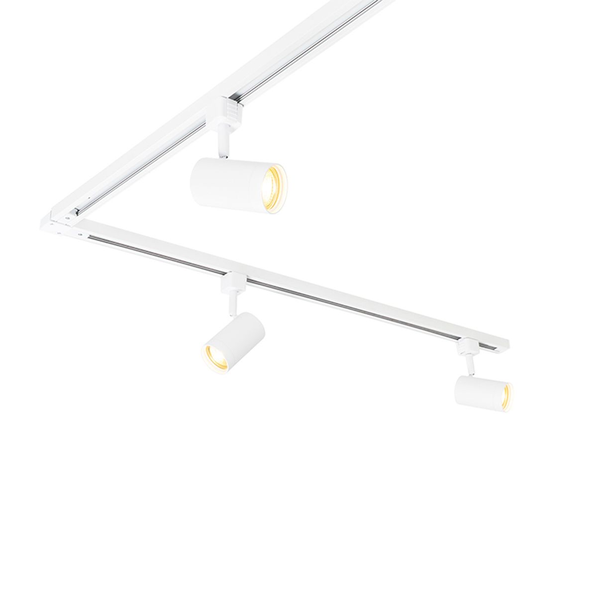 Modern railsysteem met 6 spots wit 1-fase 300cm - Iconic Jeana