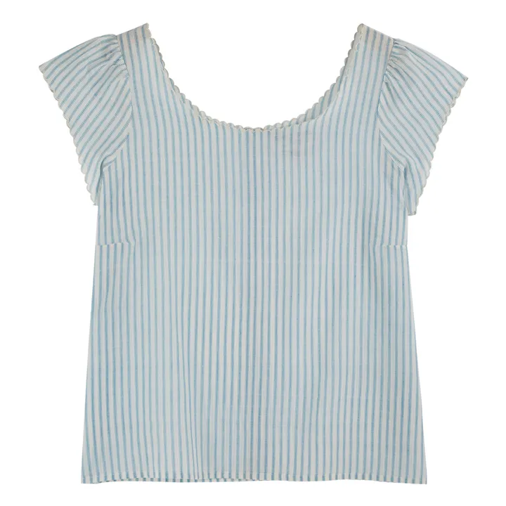 Emile et Ida Top Zen Rayures - Collection Femme | Bleu