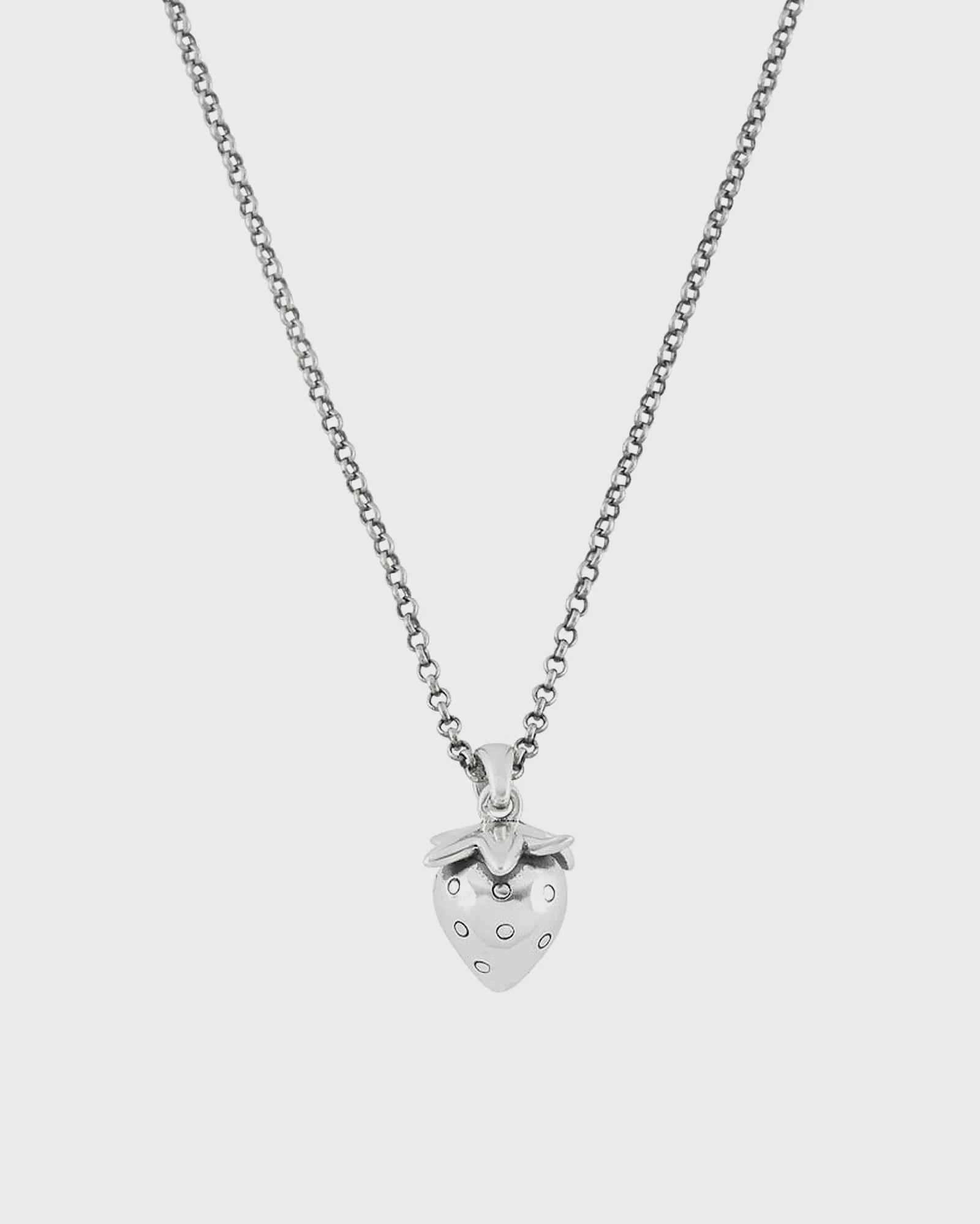 Serge DeNimes Silver Strawberry Necklace