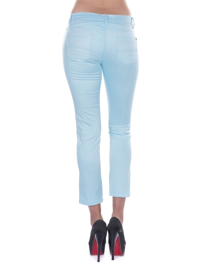 Ladies Short Skinny Jeans Blue