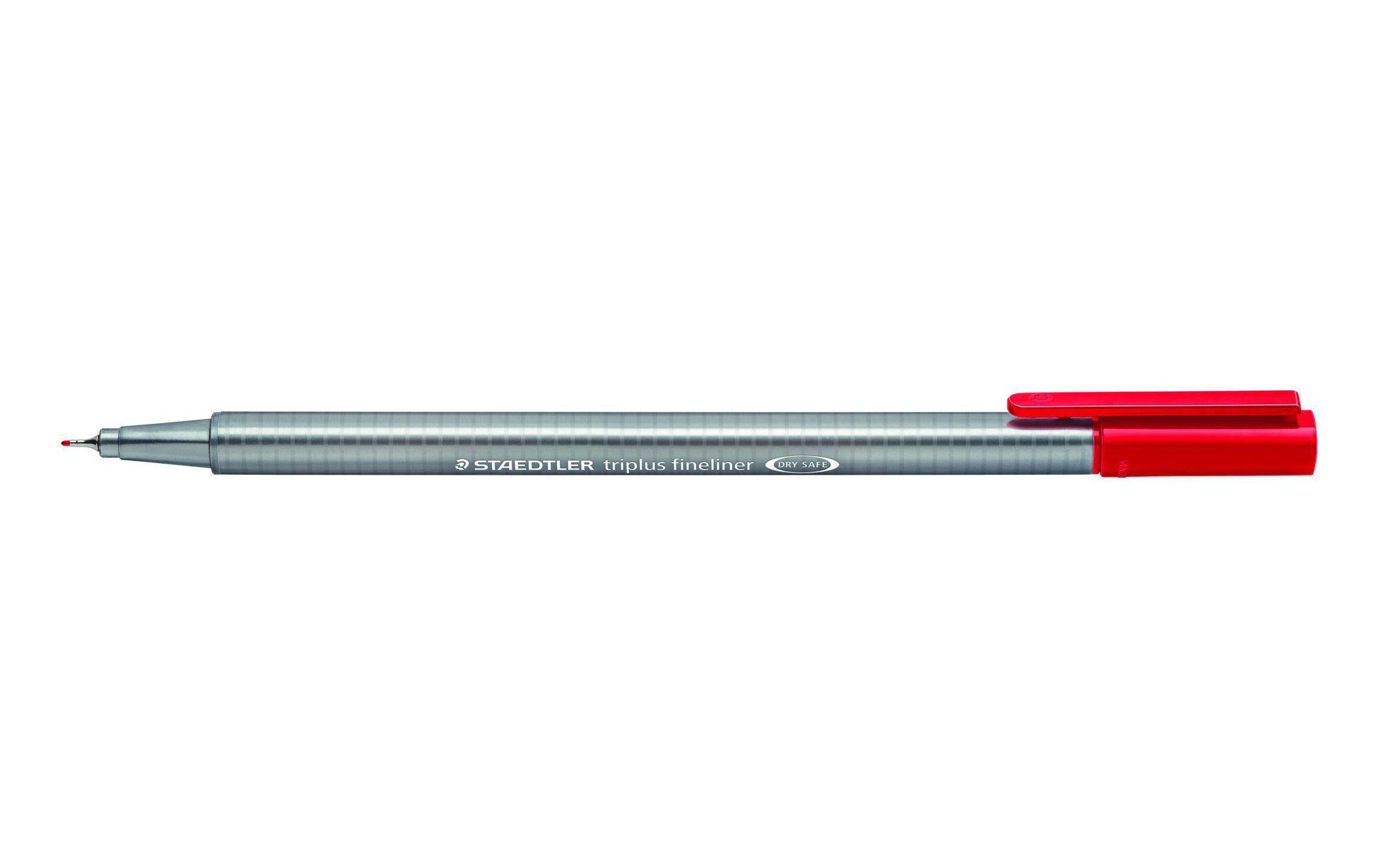 Fineliner Triplus 334 0.3 mm, RotFeiner Schreiber von Staedtler