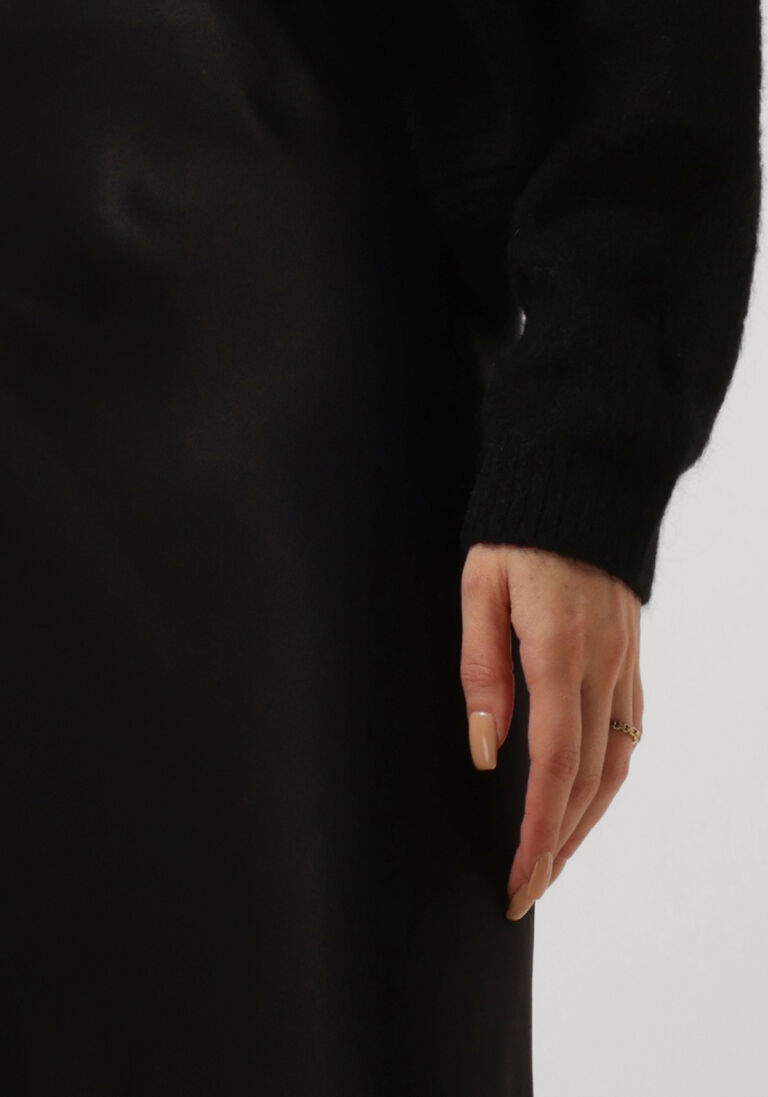 zwarte second female midirok eddy mw midi skirt