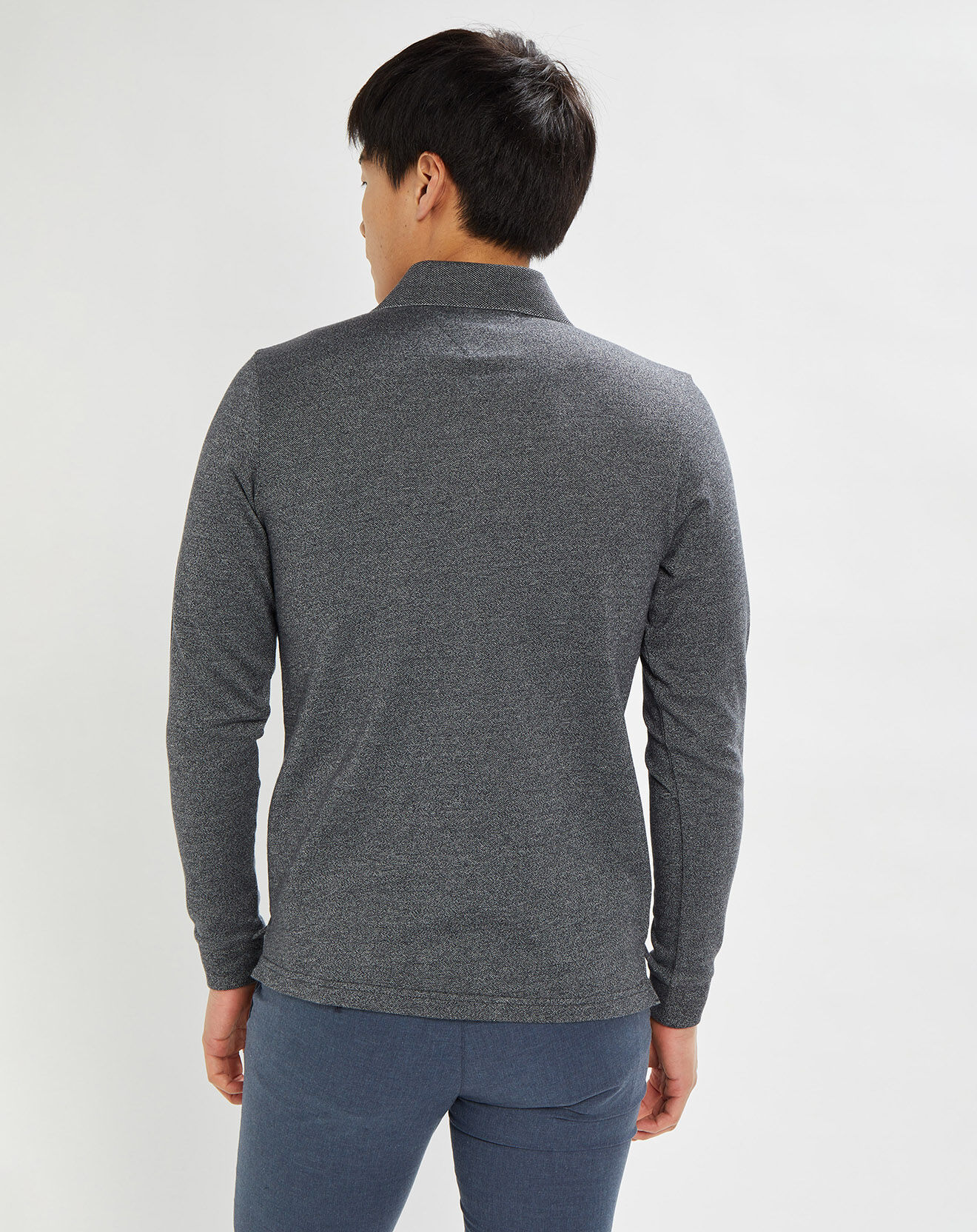 Tommy Hilfiger Polo 1985 mouliné gris anthracite