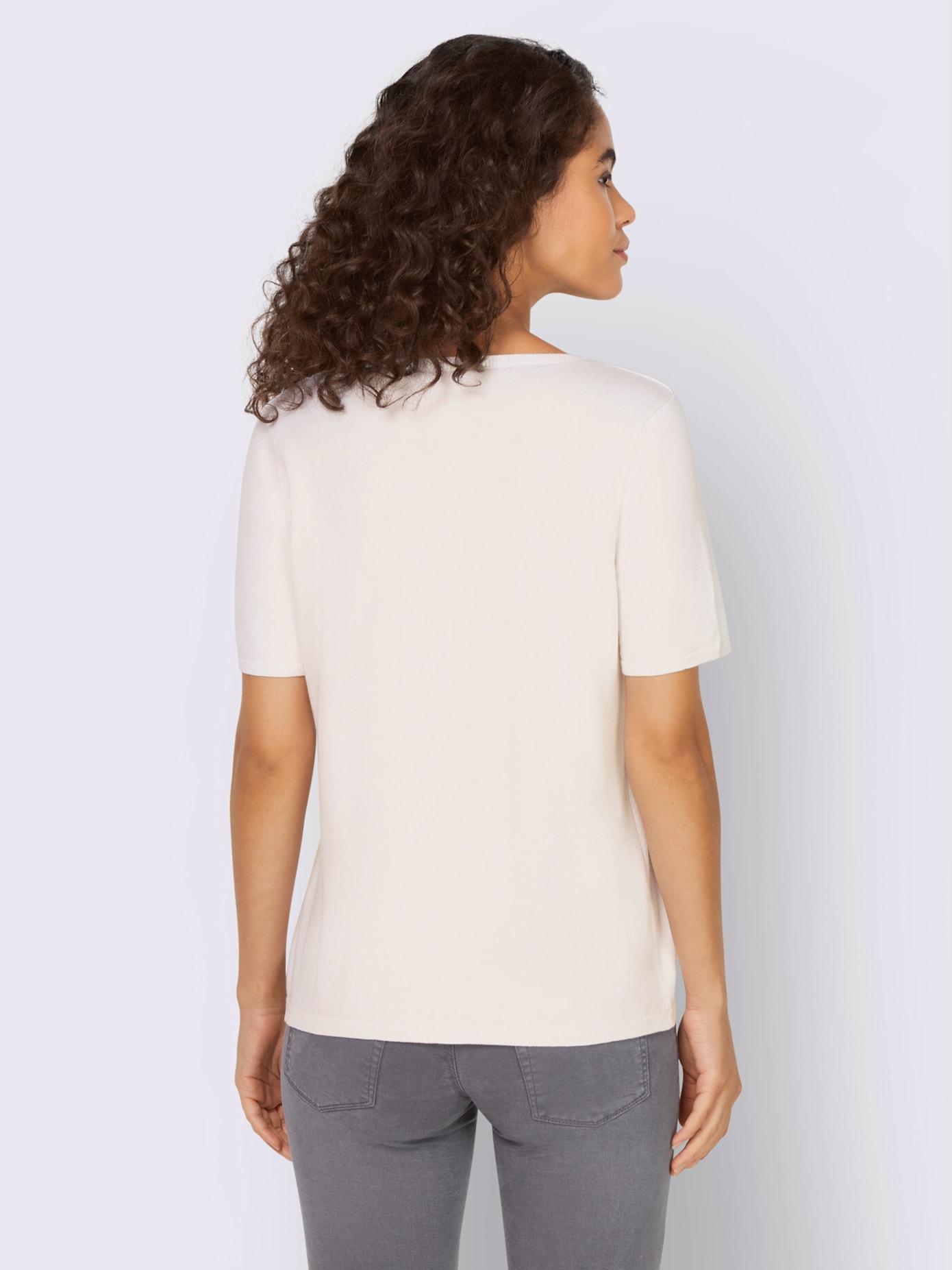 Pull tricot fin pur coton