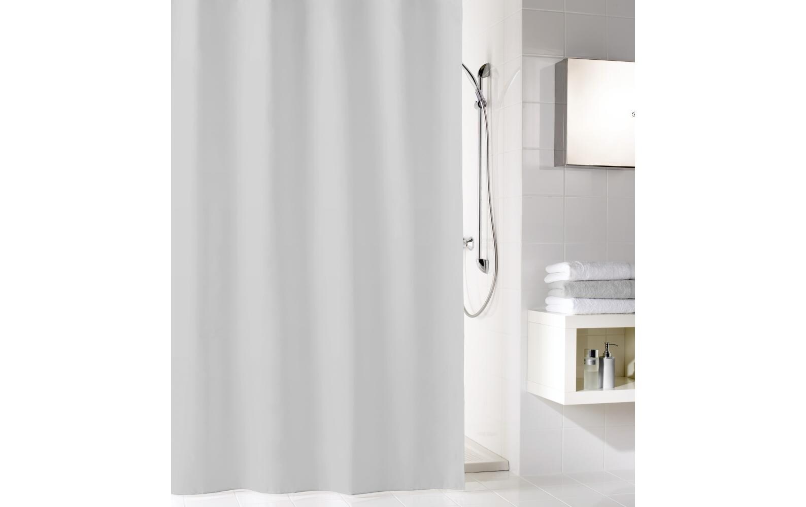 Duschvorhang Kito 240 x 180 cm , HellgrauDuschvorhang aus Polyester