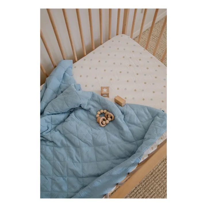 Soft Spot Couverture matelassée en coton bio 90x110 cm | Blue Pea