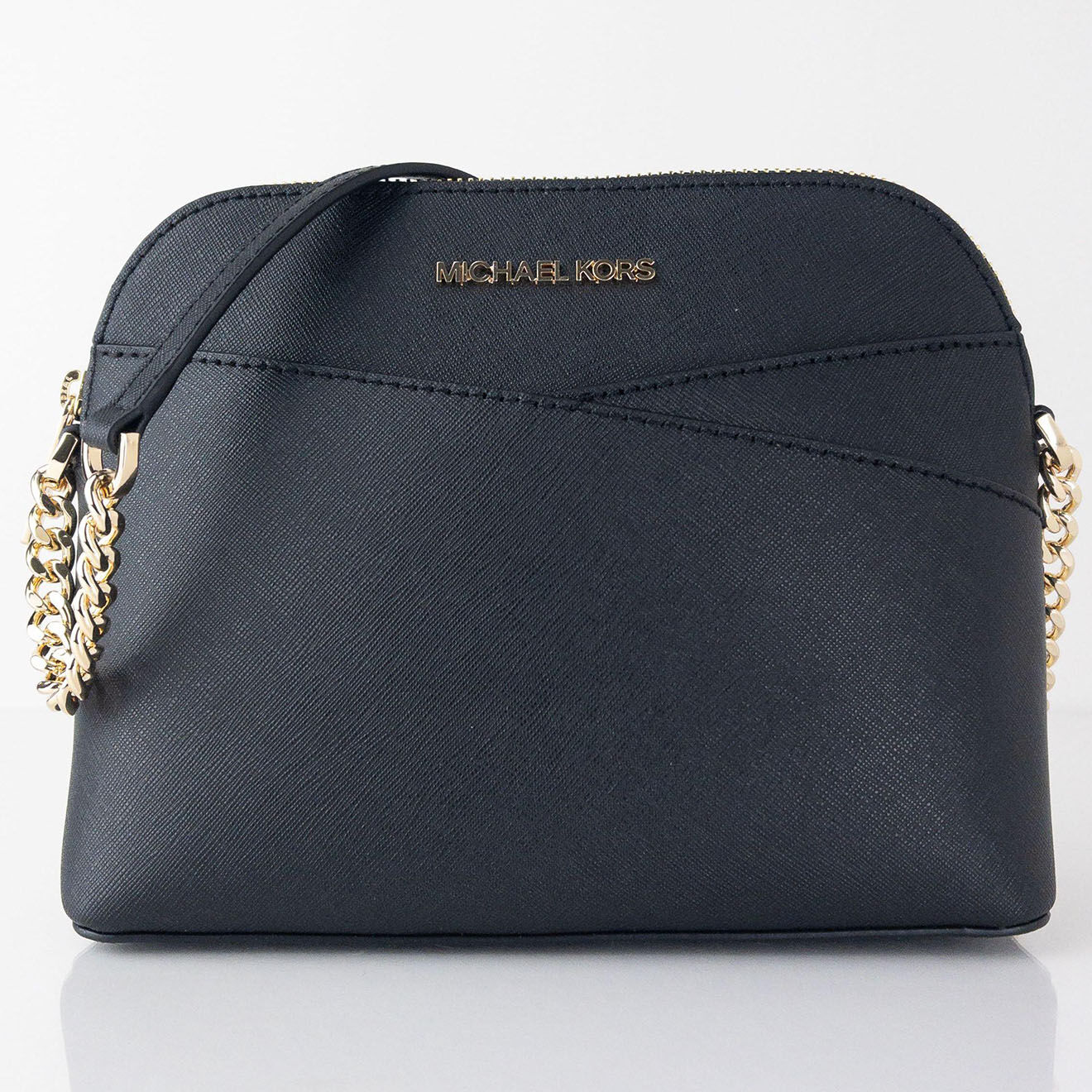 Michael Kors Sac bandoulière en Cuir medium Jet Set Travel  noir - 20x17.8x6.35 cm