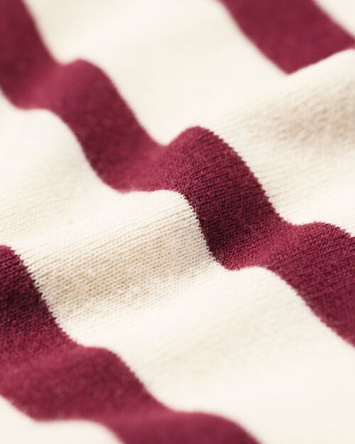 t-shirt femme col bateau bordeaux