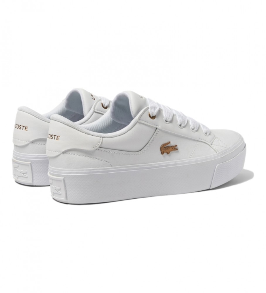 Tênis Lacoste de couro vulcanizado branco