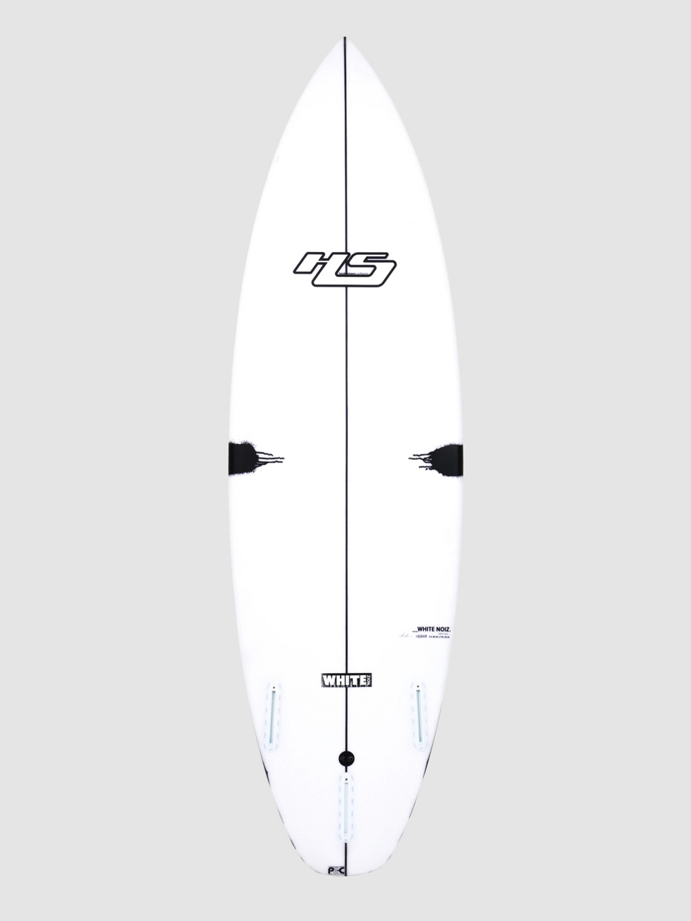 Haydenshapes White Noiz PE-C Futures Surfboard model logo