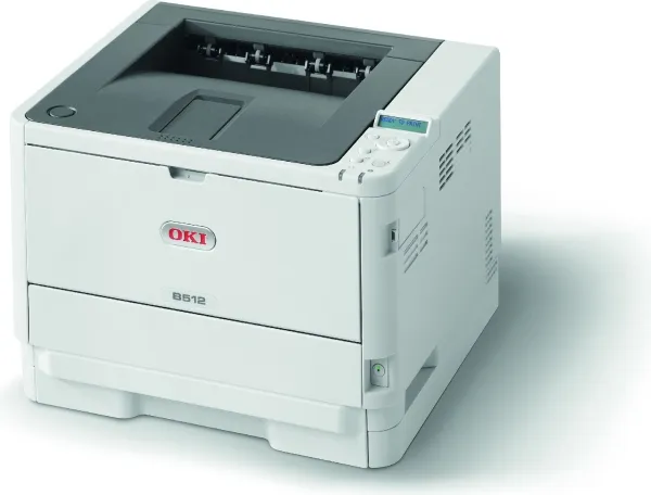OKI B512dn - Printer - S/H - Duplex - LED - A4/Legal - 1200 x 1200 dpi - op til 45 spm - kapacitet: 630 ark - USB 2.0, Gigabit LAN