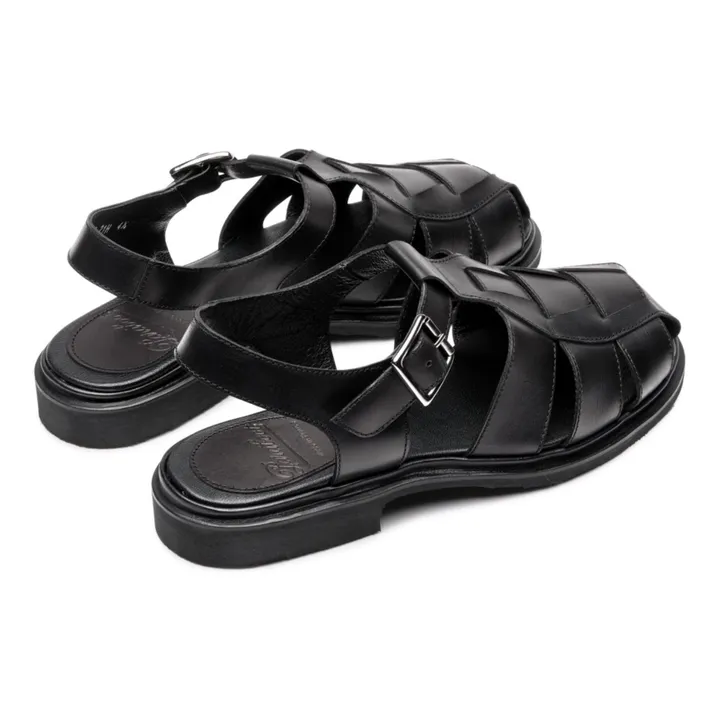 Paraboot Sandales Iberis Lisse | Noir