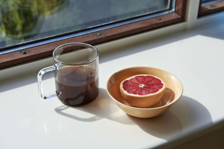 Hay Glass Coffee Mug-Clear Clear