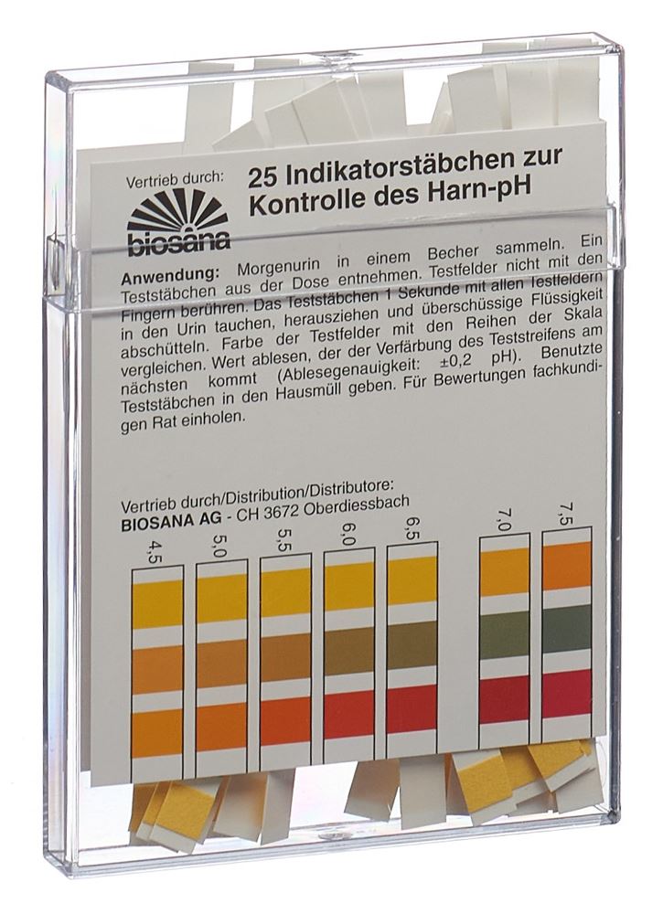 BIOSANA Indikatorstäbchen pH 4.5-9.25 25 Stk