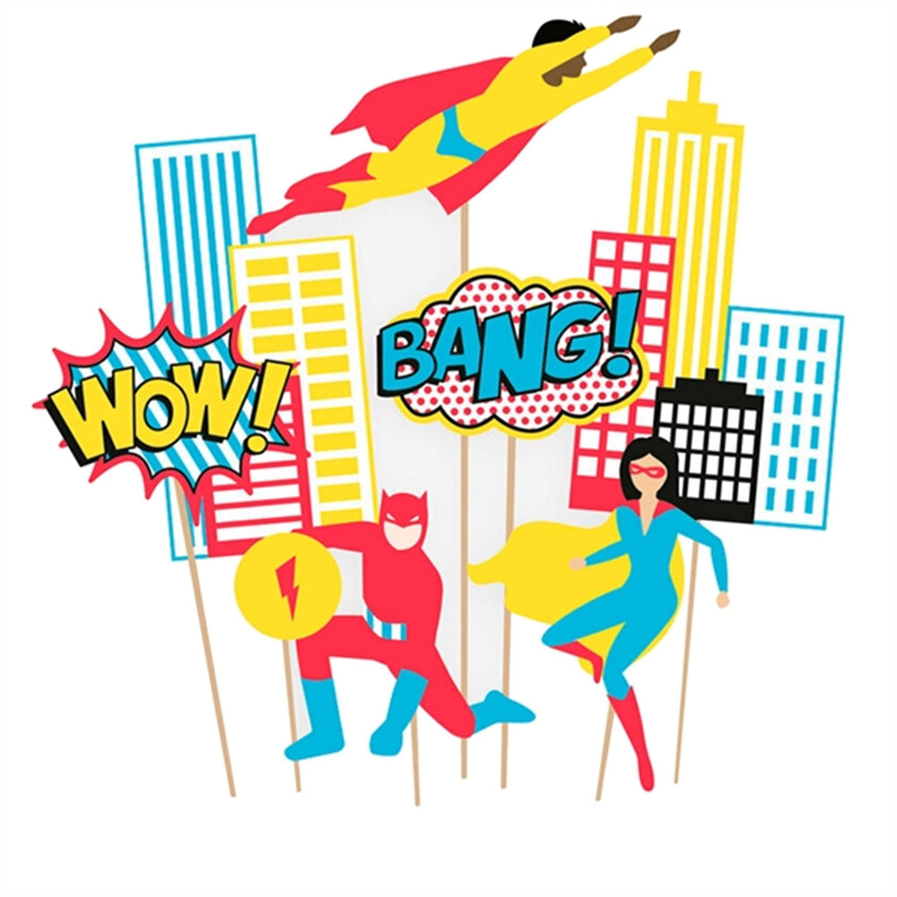 Køb My Little Day Super Heroes Kagepynt